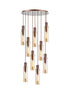 Brooks Slim Round Pendant 9 Light